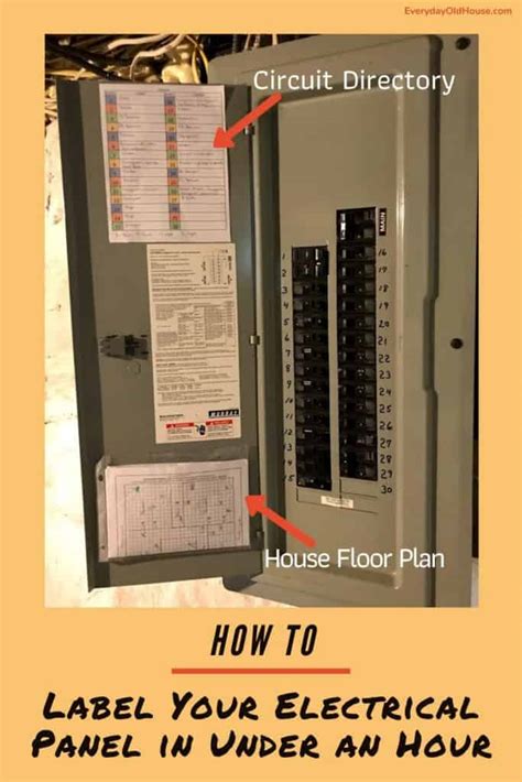 electric box panel labels|electrical panel directory labels.